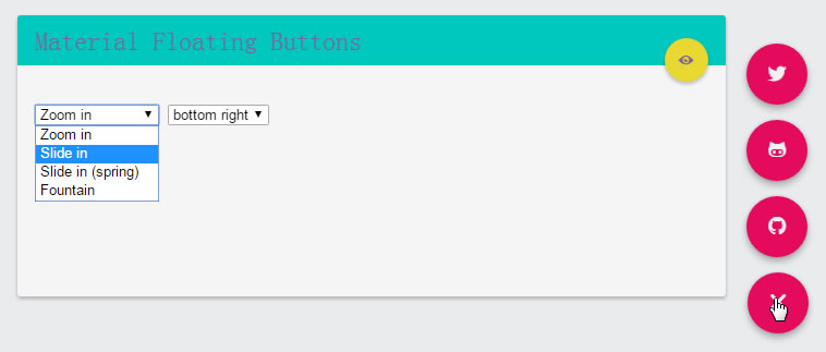 鼠标滑过按钮展开CSS3动画特效